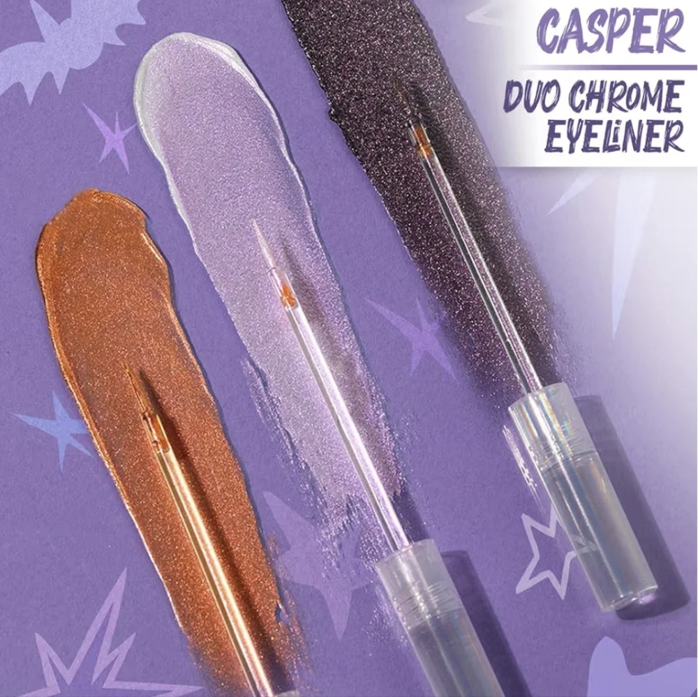 NWT Casper The Friendly Ghost Duo Chrome Liquid Eyeliner Pearlescent Shimmer
